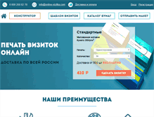 Tablet Screenshot of online-vizitka.com
